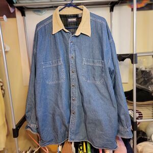 Wolverine Boots And Gear Denim Shacket Full Button - Size XXL